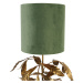Vintage stolní lampa starožitná zlatá se zeleným stínidlem - Linden