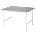 RAU Pracovní stůl, výškově přestavitelný, 800 - 850 mm, deska z ušlechtilé oceli, š x h 1250 x 1