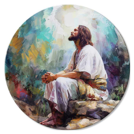 Kulaté obrazy akrylem Duchovní mír | different dimensions