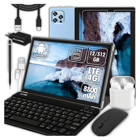 Tablet 10,1 4G Sim Lte 12/512GB 8800 mAh Wifi Gps Set Pouzdro Myš Dotykové Pero