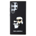 Hard obal na Samsung Galaxy S24 ULTRA Karl Lagerfeld Black 3D Rubber Karl and Choupette