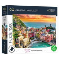 Trefl Prime puzzle 1500 UFT - Romantický západ slunce: Vernazza, Ligurie, Itálie