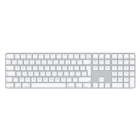 Apple Magic Keyboard s Touch ID a Numerickou klávesnicí, stříbrná - CZ