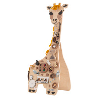 Montessori activity board Safari Žirafa Franka Varianta: Bez stojanu - montáž na zeď
