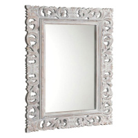 SCULE zrcadlo v rámu, 70x100cm, bílá IN171