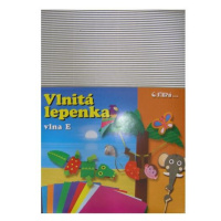 Vlnitý papír 260g - 34,5 × 24,5 cm - 10 listů - stříbrná