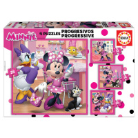 Educa dětské puzzle Minnie Happy Helpers progresivní 12-16-20-25 17630