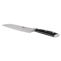 Kuchyňský nůž Masterpro Santoku z nerezové oceli / 17,5 cm / černá