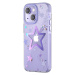 Kingxbar Heart Star Series silikonové pouzdro na iPhone 14 PLUS 6.7" Purple star