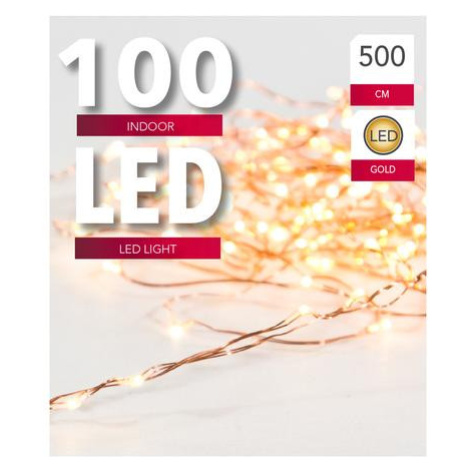 SVENSKA LIVING Vánoční světelný řetěz 100 LED měděný 5m