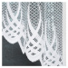 Dekorační oblouková krátká záclona na žabky GOSIA 120 bílá 250x120 cm MyBestHome