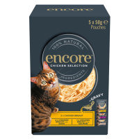Encore Cat Gravy Pouch Mix 20 × 50 g - výhodné balení - Hühnchen-Auswahl (3 Sorten)