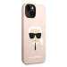 Karl Lagerfeld KLHMP14SSLKHLP hard silikonové pouzdro iPhone 14 6.1" light pink Silicone Karl`s 