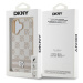 Zadní kryt DKNY PU Leather Checkered Pattern and Stripe pro Apple iPhone 16, růžová