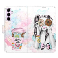 iSaprio Flip pouzdro Donut Worry Girl pro Samsung Galaxy A35 5G