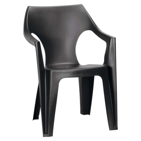 Tmavě šedá plastová zahradní židle Dante – Keter