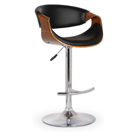 Barová židle CATAXA, ořech/černá