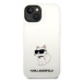 Karl Lagerfeld KLHMP14MSNCHBCH hard silikonové pouzdro iPhone 14 PLUS 6.7" white Silicone Choupe