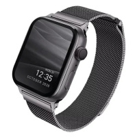 Řemínek UNIQ strap Dante Apple Watch Series 4/5/6/SE 40mm. Stainless Steel graphite (UNIQ-40MM-D