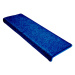 Vopi koberce Nášlapy na schody Eton modrý obdélník, samolepící - 25x80 obdélník (rozměr včetně o