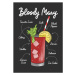 Ilustrace Vector engraved style Bloody Maryalcoholic cocktail, Mariia Akimova, 30 × 40 cm