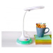 Stolní lampa s dotykovým ovládáním a barevným podsvícením - bílá