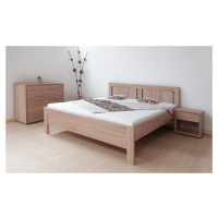 Postel BMB Karlo night - IMITACE DŘEVA Rozměr: 90x210 cm, Dekor: Buk, Provedení rohů: Rovné
