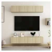 vidaXL TV skříňky 4 ks dub sonoma 80 x 30 x 30 cm kompozitní dřevo