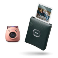 Fujifilm instax SQ Link Green + Fujifilm Instax Pal Pink