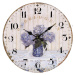 Dřevěné nástěnné hodiny Hortenzie, pr. 34 cm