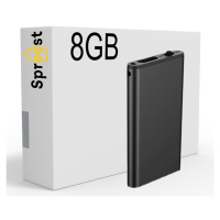 Špionážní Diktafon Mini Digitální Odposlech Malý Flash Disk 8GB Sluchátka