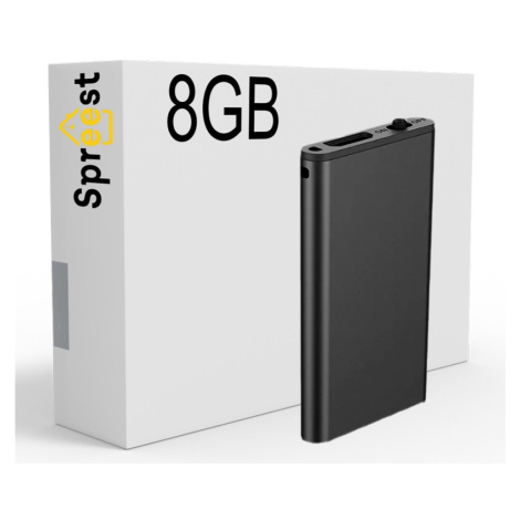 Špionážní Diktafon Mini Digitální Odposlech Malý Flash Disk 8GB Sluchátka