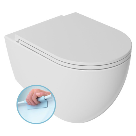 Isvea Infinity závěsná WC mísa 36,5 x 53 cm Rimless bílá 10NF02001