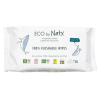 ECO BY NATY Ubrousky vlhčené bez vůně splachovatelné 56 ks