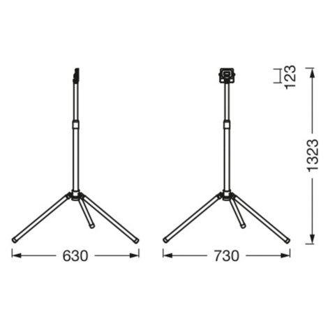 LEDVANCE Ledvance LED pracovní světlo Value Tripod s jedním plamenem 20W