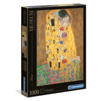 Puzzle Gustav Klimt - Polibek, 1000 ks