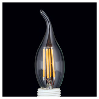 Orion LED svíčka E14 4,5W filament 827 větruodolná