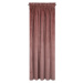 Dekorační velvet závěs s řasící páskou VILA tmavě růžová 140x270 cm (cena za 1 kus) MyBestHome