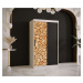Šatní skříň Abi Sosna Barva korpusu: Dub - Artisan, Rozměry: 250 cm, Dveře: Sosna + černá