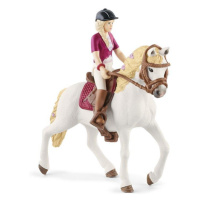 Schleich 42540 Blondýna Sofia s pohyblivými klouby na koni