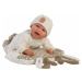 Llorens 74028 NEW BORN -realistická panenka miminko se zvuky a měkkým látkovým tělem - 42