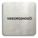 Accept Piktogram "videorozhodčí" (80 × 80 mm) (stříbrná tabulka - černý tisk bez rámečku)