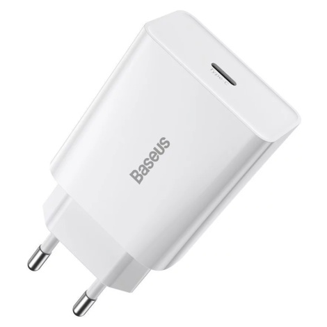 Nabíječka Baseus Speed Mini Quick Charger, USB-C, PD, 3A, 20W (white)