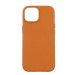 TopQ Kryt Leather iPhone 15 s MagSafe oranžový 105069