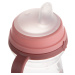 CANPOL babies Hrneček se silikonovým pítkem FirstCup BONJOUR PARIS 150ml růžový