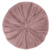 Světle růžový sametový dekorativní polštář Tiseco Home Studio Velvet, ø 38 cm