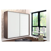 Šatní skříň Ska A15 XL Barva korpusu: Bílá, Rozměry: 230 cm, Dveře: Grafit