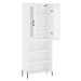 vidaXL Skříň highboard bílá 69,5 x 34 x 180 cm kompozitní dřevo