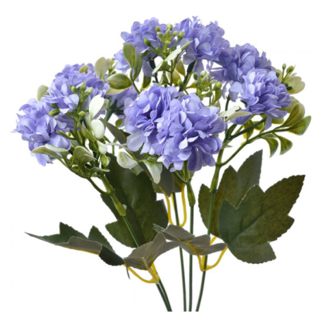 Umělá květina fialová hortenzie – 30 cm Clayre & Eef