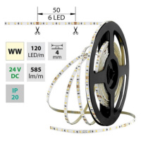 LED pásek McLED 24V teplá bílá š=4mm IP20 7,2W/m 120LED/m SMD2216 ML-126.730.60.0